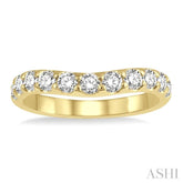 .75CTRDDM CURVED BAND YG 14K-H*